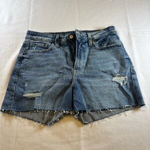 Old Navy Blue Distressed Jean Shorts